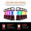 Enbrighten Dual Power Color Changing LED Rechargeable Lantern, USB Power Bank, 4400mAh, 650 Lumens, Dimmable, 425 Hours, Ideal for Camping, Outdoor, Emergency Weather, Storms, Red, 52704, 11" view 2