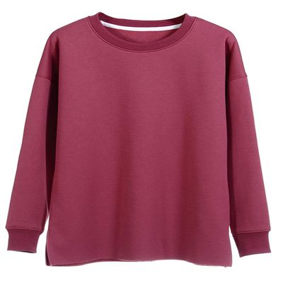 Snoly Women's Cotton Fleece Candy-Colored Active Sweatshirts Pullover Coats (Wine, X-Small)