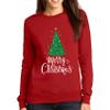 TEEAMORE Merry Christmas Shirt Santa Christmas Tree Women Men Sweatshirt Gifts view 2