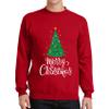 TEEAMORE Merry Christmas Shirt Santa Christmas Tree Women Men Sweatshirt Gifts view 3