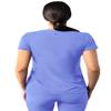 Adar Uniforms Addition Scrubs for Women - Modern V-Neck Top - A6008 - Ceil Blue - S view 2