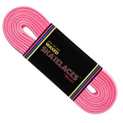 Bont Skates Waxed Laces - 6mm & 8mm - 47" 71" 79" 96" 108" - Cosmo Pink (6mm Wide / 79 inch / 200 cm)