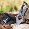 Camillus Heater II 4.25" Compact Durable Corrosion-Resistant 420 Stainless Steel Survival Tactical Fixed Blade Neck Knife, Molded Sheath with Belt Clip Included view 2