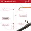 BnM The Super Stick 13 ft Pole, Black, Red view 2