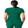 Adar Uniforms Addition Scrubs for Women - Modern V-Neck Top - A6008 - Hunter Green - 3X view 2