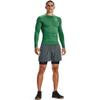 Under Armour Men's Armour HeatGear Compression Long-Sleeve T-Shirt, Team Kelly Green (305)/White, XX-Large view 3