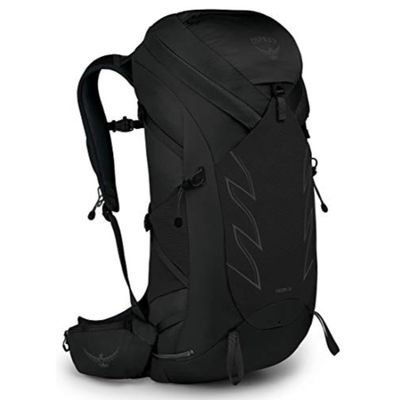 Osprey Talon 36L Men's Hiking Backpack with Hipbelt, Stealth Black, Large/X-Large