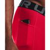 Under Armour Men's Armour HeatGear Compression Shorts, Red (600)/White, Large view 4