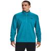 Under Armour Men's Armour Fleece 1/2 Zip T-Shirt, Blue Topaz (431)/Black, Small view 1