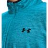 Under Armour Men's Armour Fleece 1/2 Zip T-Shirt, Blue Topaz (431)/Black, Small view 2