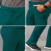 Adar Uniforms Addition Scrubs for Men - Slim Leg Cargo Drawstring Pants - A6106 - Dark Teal - XXS view 4