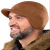 2SBR 2SABERS Fleece Winter Beanie with Visor - Men Women - Earflap Brim Skull Watch Cap Hat Coyote view 1
