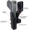 Black Scorpion Outdoor Gear Pro Competition Rig | 1x Pro Comp Holster 1x Pro HD Belt 4X Ambi Single/Double Stack Mag Carriers | 3Gun IPSC USPSA (XX Large (40'' - 44''), GL 17 19 19X 22 44 45) view 3