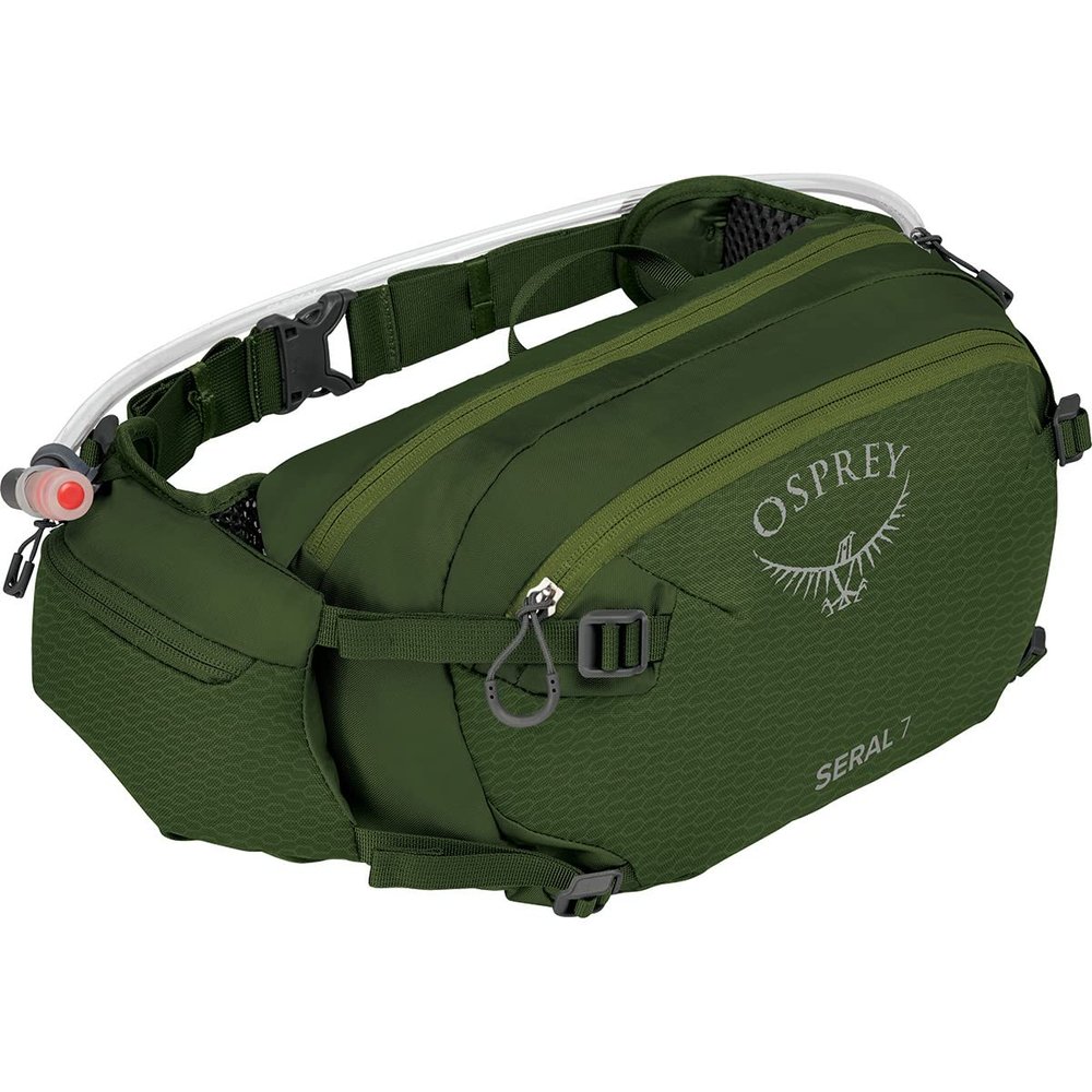 Osprey Seral 7L Unisex Biking Waist Pack with Hydraulics Reservoir, Dustmoss Green