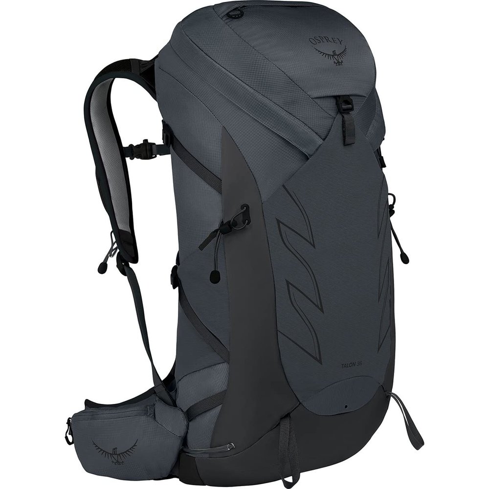 Osprey Talon 36L Men's Hiking Backpack with Hipbelt, Eclipse Grey, S/M