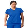 Adar Uniforms Addition Scrubs for Women - Modern V-Neck Top - A6008 - Royal Blue - L view 1