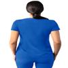 Adar Uniforms Addition Scrubs for Women - Modern V-Neck Top - A6008 - Royal Blue - L view 2