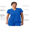 Adar Uniforms Addition Scrubs for Women - Modern V-Neck Top - A6008 - Royal Blue - L view 3
