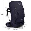Osprey Women's Kyte 66 Backpacking Backpack, Mulberry Purple, X-Small/Small view 3
