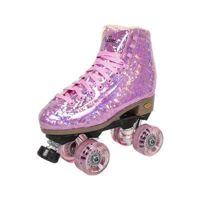 Sure-Grip Prism Plus Unisex Roller Skates | 62mm 78A Urethane Motion Wheels | Constructed with ABEC 3 Bearings, Rock Nylon Plates & Lightweight Aluminum Trucks - Glitter Color (Indoor and Outdoor)