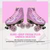 Sure-Grip Prism Plus Unisex Roller Skates | 62mm 78A Urethane Motion Wheels | Constructed with ABEC 3 Bearings, Rock Nylon Plates & Lightweight Aluminum Trucks - Glitter Color (Indoor and Outdoor) view 2