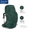 Osprey Aether Plus 100L Men's Backpacking Backpack, Axo Green, L/XL view 2