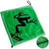 Frogger Amphibian 2-in-1 Golf Towel with Wet and Dry Technology, Green, Premium Golf Bag Accessory with Carabiner Clip, Ultra Absorbent, for Golf Dads view 1