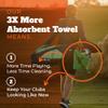 Frogger Amphibian 2-in-1 Golf Towel with Wet and Dry Technology, Green, Premium Golf Bag Accessory with Carabiner Clip, Ultra Absorbent, for Golf Dads view 3