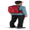 Osprey Talon 22L Men's Hiking Backpack with Hipbelt, Cosmic Red, L/XL view 4