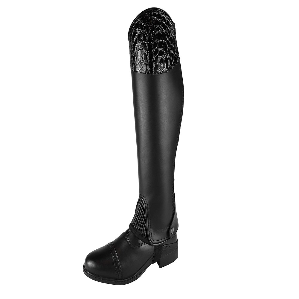 Grewal Equestrian Madison Leather Half Chap (2X Large)