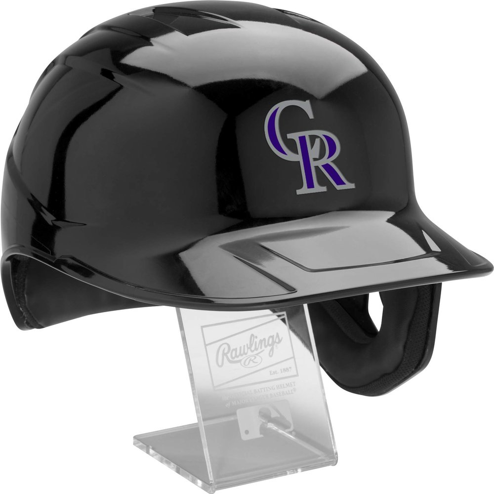 Rawlings | Official MLB Mach Pro Replica Baseball Batting Helmet Series | Colorado Rockies
