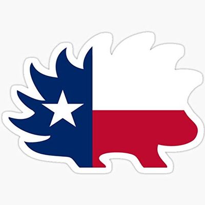 Texas Libertarian Party Porcupine - Sticker Graphic - Auto, Wall, Laptop, Cell, Truck Sticker for Windows, Cars, Trucks