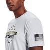 Under Armour Men's Freedom USA Chest T-Shirt, Mod Gray (011)/Black, Small view 2