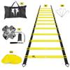 LYKAN FIT 20ft Sports Agility Ladder for Men Women and Kids, Speed Youth Soccer Agility Training Equipment for Football, Exercise, Tennis, Legs Workout with Speed Parachute and Carry Bag view 3