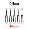 Box One XL Pro Lite Carbon Fork for Larger Sized Racers 1-1/8 inch 7000 Series Aluminum Steerer Tube Larger Sized Racers 10mm Axle Cold Forged Dropouts 32 mm Offse | Black 24 X 10mm view 4