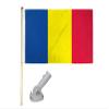 5' Wooden Flag Pole Kit W/Nylon White Bracket 3x5 Chad Country Polyester Flag view 1