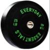 BalanceFrom Color Coded Black Olympic Bumper Plate Weight Plate with Steel Hub, 25LB Pair view 2