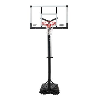 Lifetime 90734 Adjustable Portable Basketball Hoop, 54-Inch Tempered Glass Backboard, Black