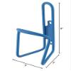 Pure Cycles Water Bottle Cage Pure Alloy Blue 6mm view 2
