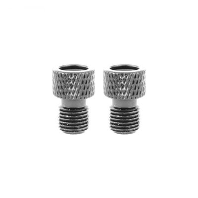 Pure Cycles Pump Adapter Presta Alloy Silver Bag of 2