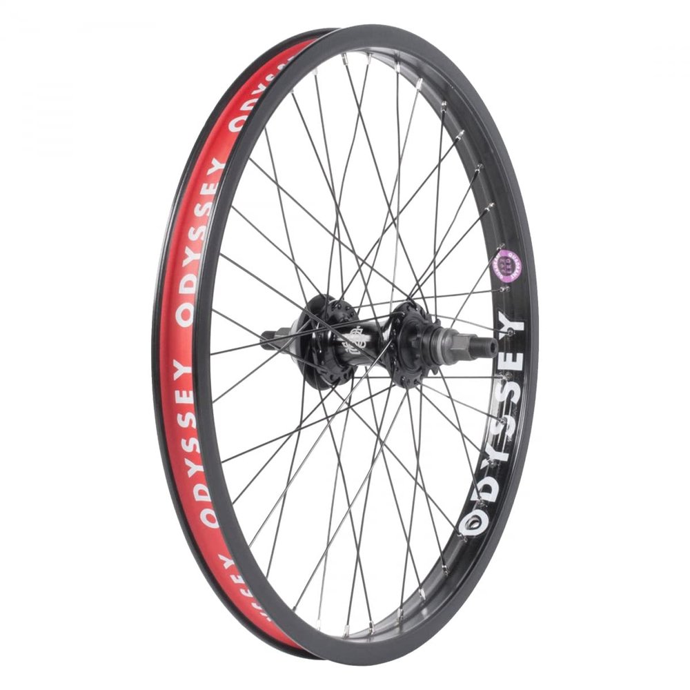 Odyssey Quadrant Rear Wheel - 20", 14 x 110mm, Rim Brake, Freecoaster LHD, Black