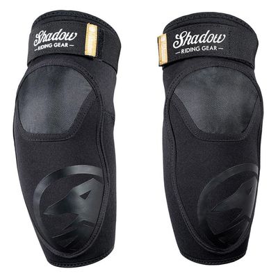 Shadow Super Slim Elbow Pads - Durable Construction - Slim Profile & Ergonomic - Lightweight & Breathable - Elastic Hook & Loop Closures - Small
