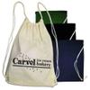 Superbagline QSB59 Natural Cotton Drawstring Backpack - Pack of 25 view 1