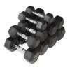 WF Athletic Supply Rubber Coated Hex Dumbbell Set Non-Slip Hex Shape for Muscle Toning, Strength Building, Weight Loss - Multiple Choices Available (b. 200LB Dumbbells Set) view 1