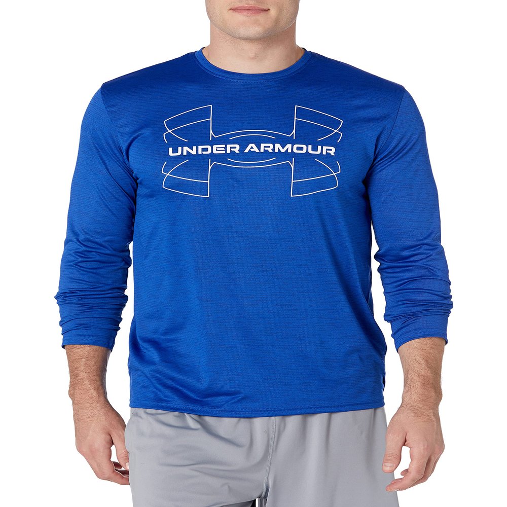 Under Armour Men's Training Vent Graphic Long Sleeve T-Shirt, Royal (400)/Black, 3X-Large