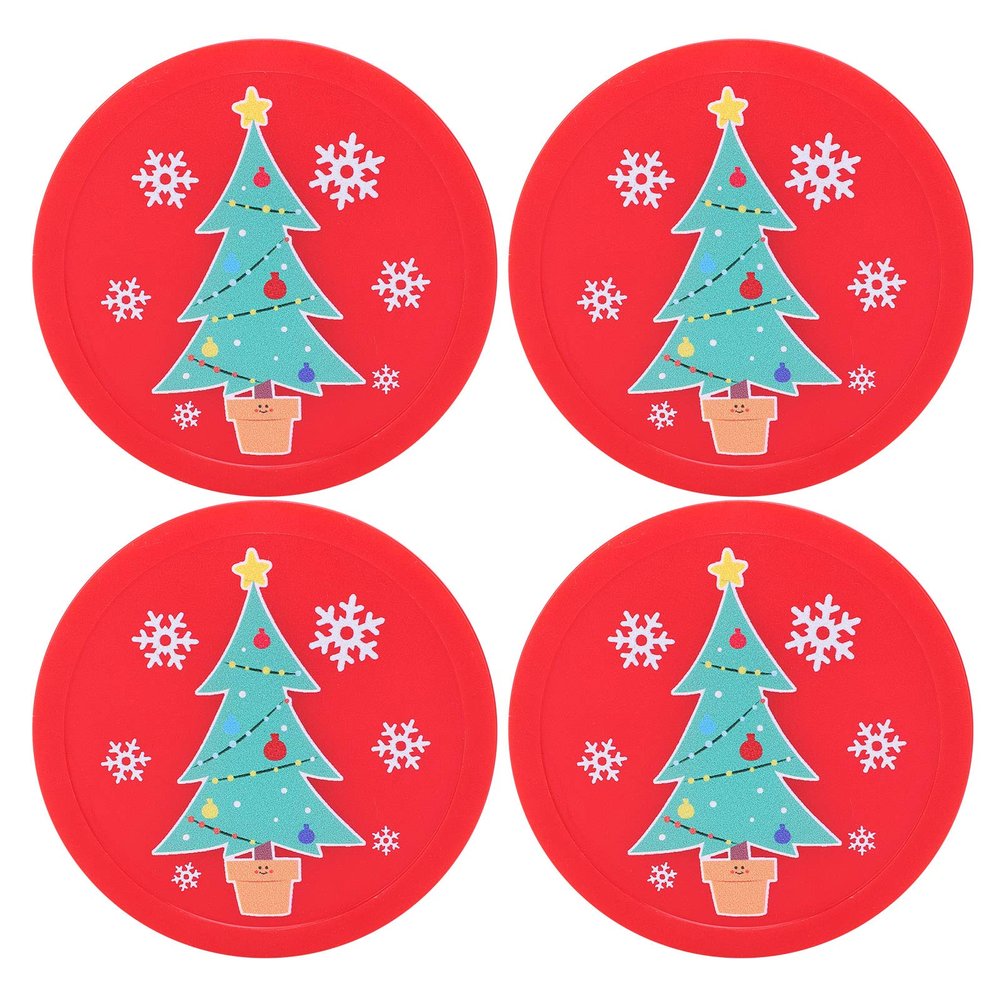 Hockey Replacement Pucks, 4Pcs 75mm Hockey Pucks, Christmas Lightweight Resin Air Hockey Table Accessory for Tables Game Entertainment Equipment
