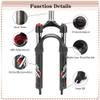 BUCKLOS 20 inch Coil Folding Bike Suspension Fork, Travel 50mm 28.6mm Threadless Straight Tube QR 9mm Crown Lockout Disc Brake Front Forks view 3