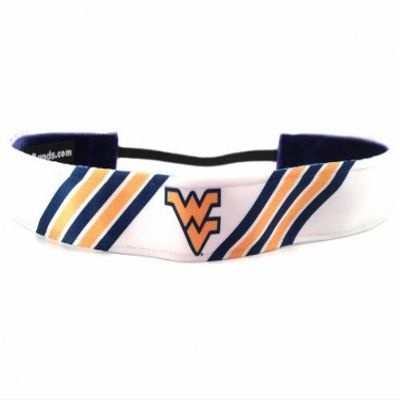 One Up Bands 1474 NCAA West Virginia Stripes Headband - Pack of 2