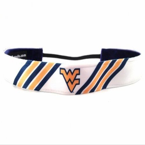 One Up Bands 1474 NCAA West Virginia Stripes Headband - Pack of 2