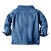 IDOPIP Toddler Kids Baby Boys Girls Denim Jacket Long Sleeve Button Down Jeans Coat Ripped Distressed Trucker Jackets Cowboy Overcoat Basic Casual Outwear with Pockets Blue 02 2-3 Years view 2